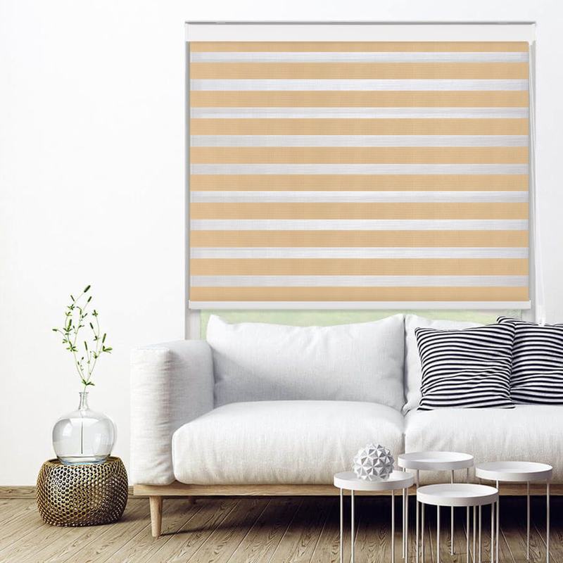 BRYANT Essential Light Filtering Dual Shade Room Darkening Zebra Blinds